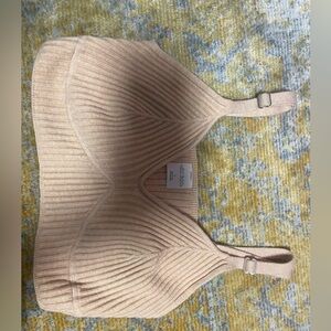 Tan Wild Fable Cropped Knit Top